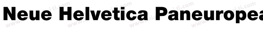 Neue Helvetica Paneuropean 93 Exten字体转换
